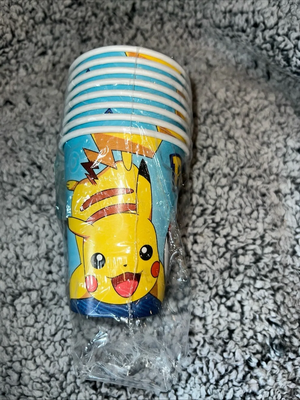 Pokemon Pikachu Blue Disposable Party Cups - Pack